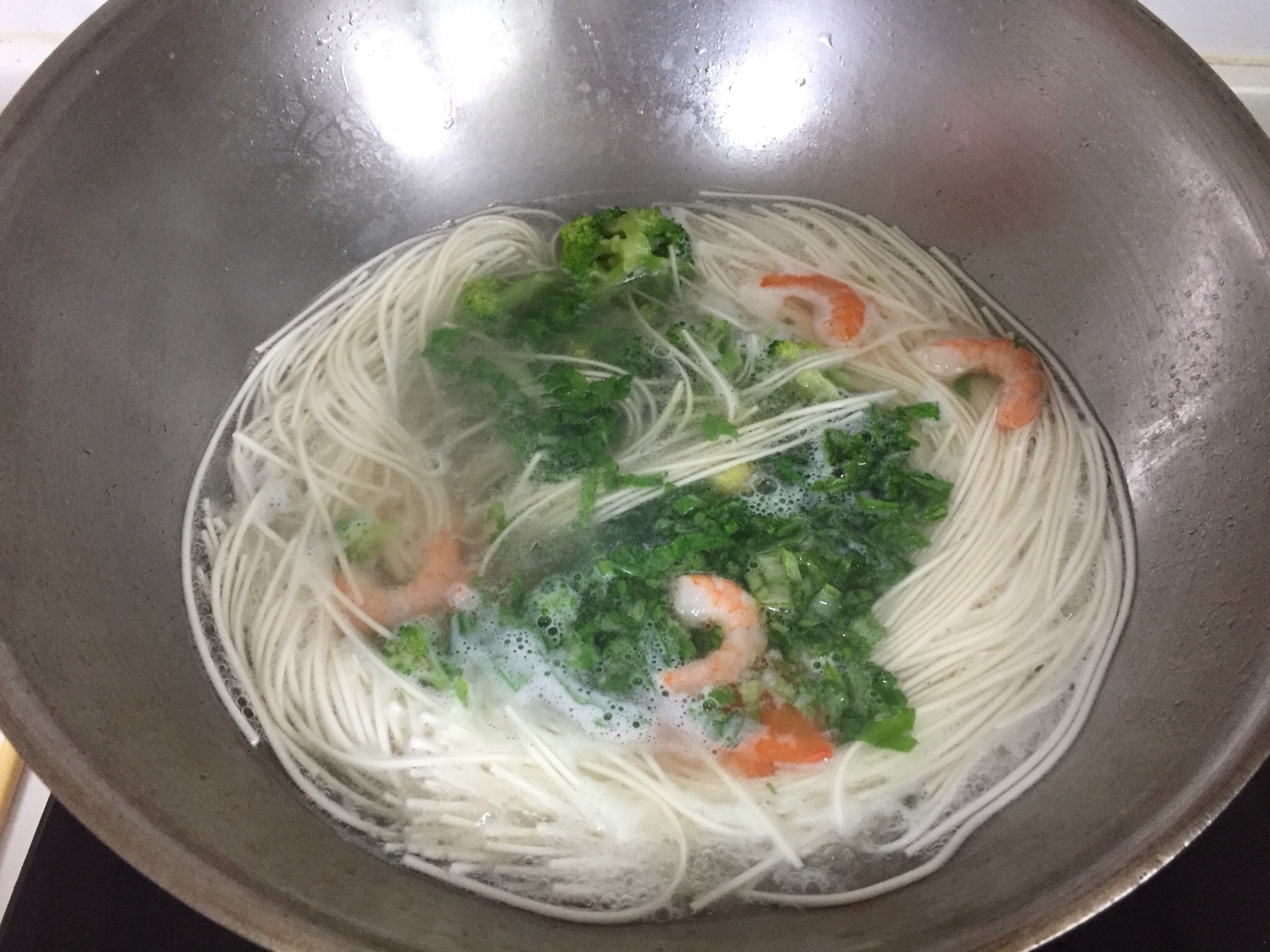 香菇鸡茸虾仁面
