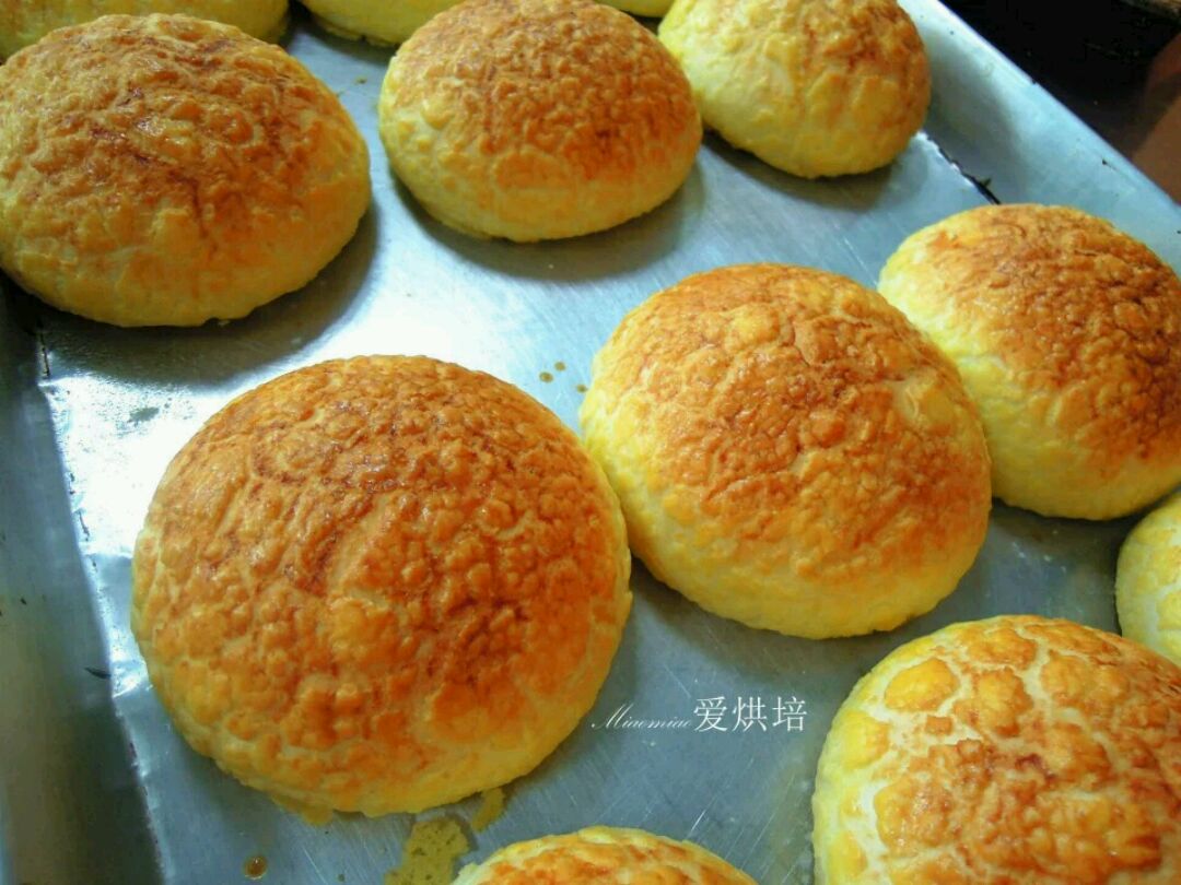 广式菠萝包面包#甜面团
