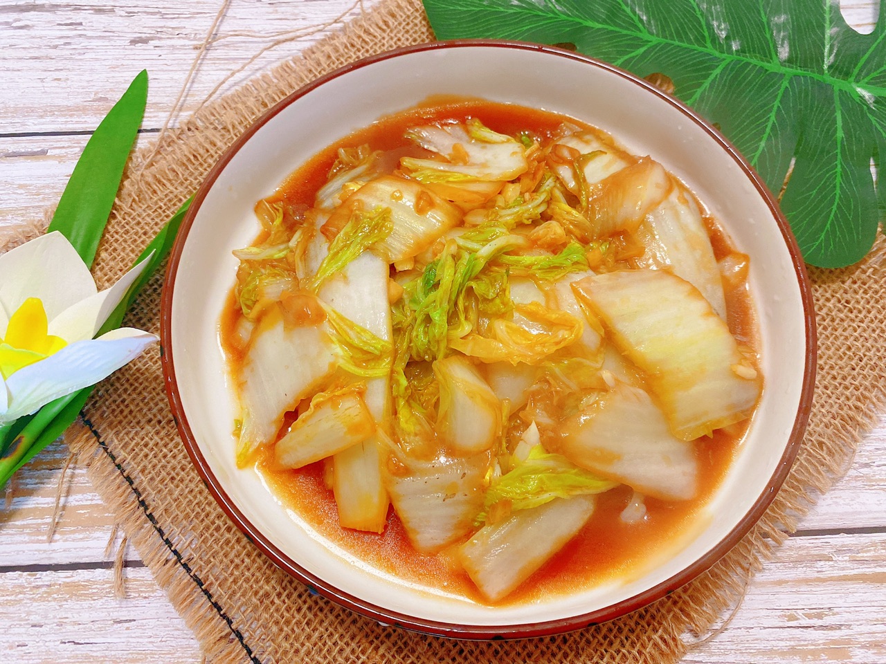 醋溜白菜的做法图解6