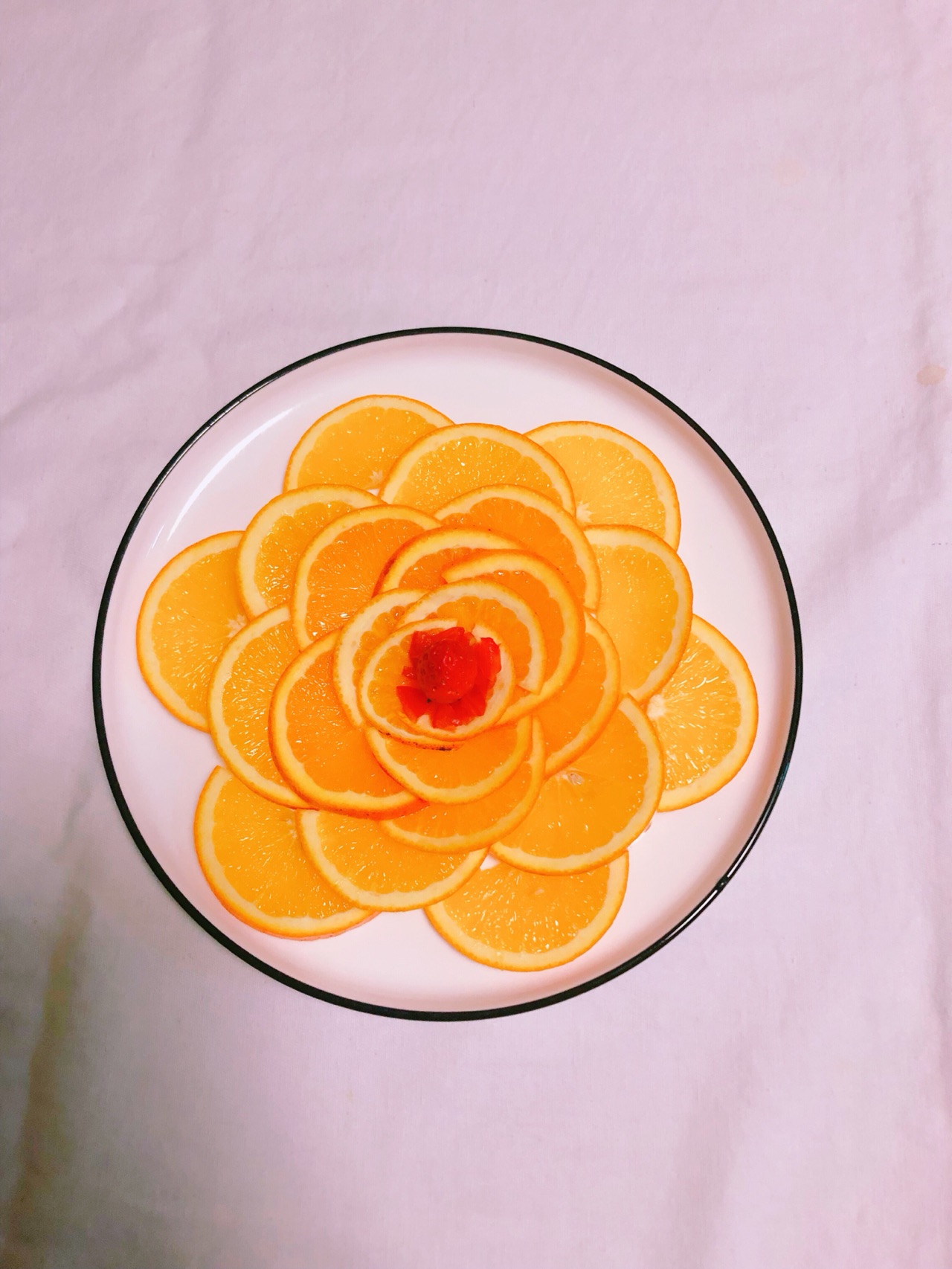 橙子的水果拼盘切法-图库-五毛网