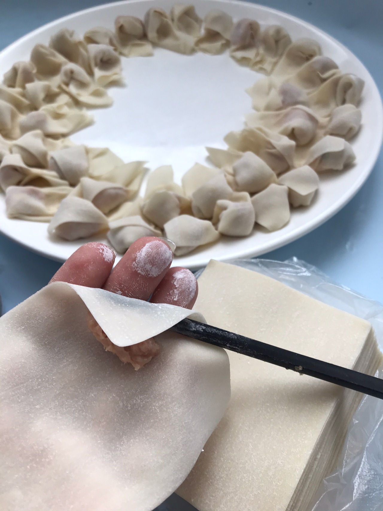 简单又好吃的小云吞馄饨连包的手法都传授给你