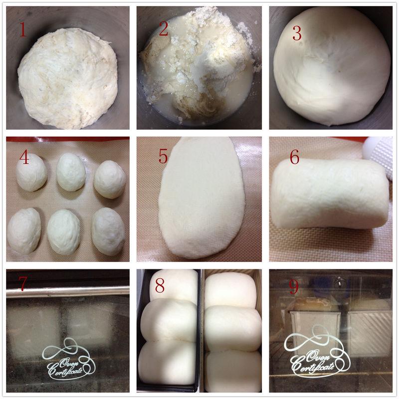 豆浆面包的做法 中种面团材料混合均匀,室温