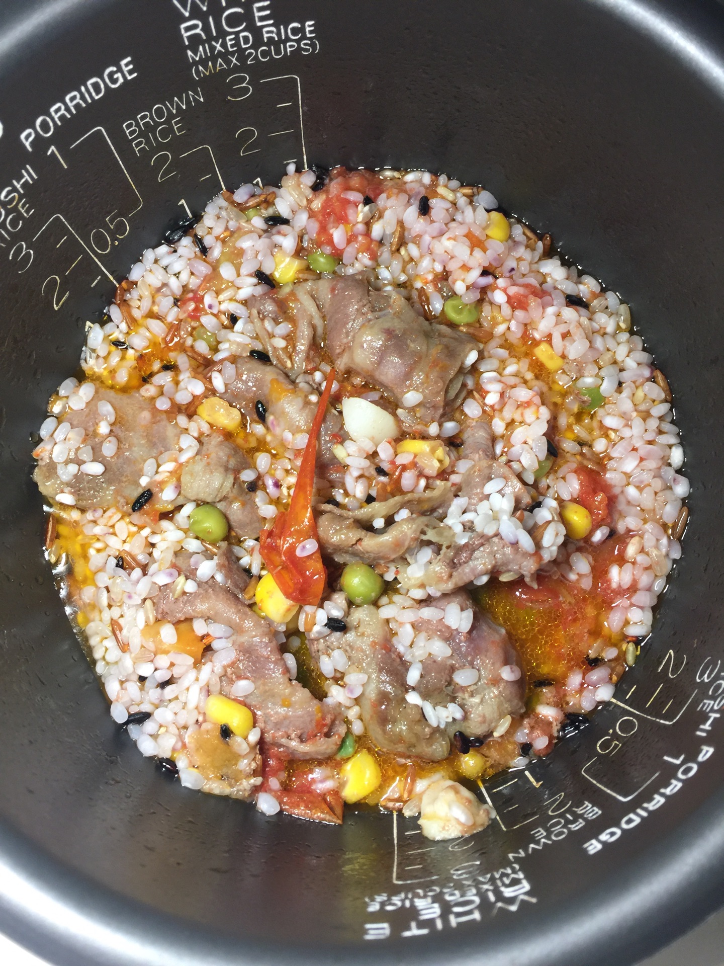 番茄肥牛电饭锅焖饭的做法图解6