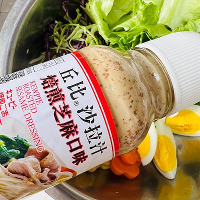 减脂期必备蔬菜沙拉减脂神菜低卡低热量的做法图解4
