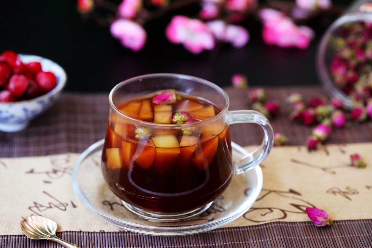蔓越莓苹果玫瑰红枣茶