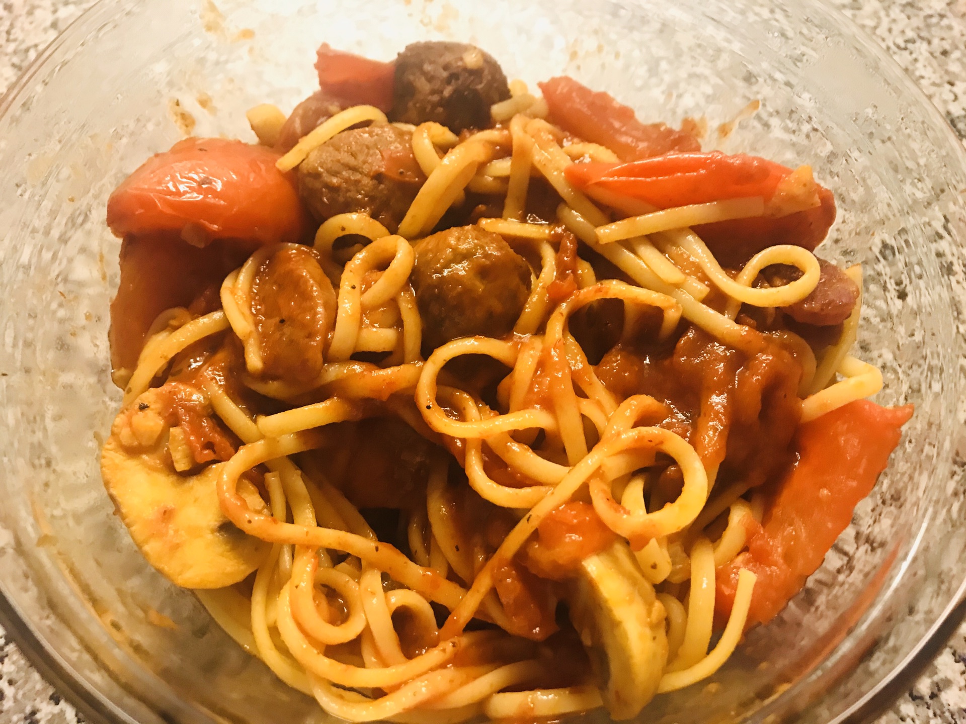 番茄肉丸意面