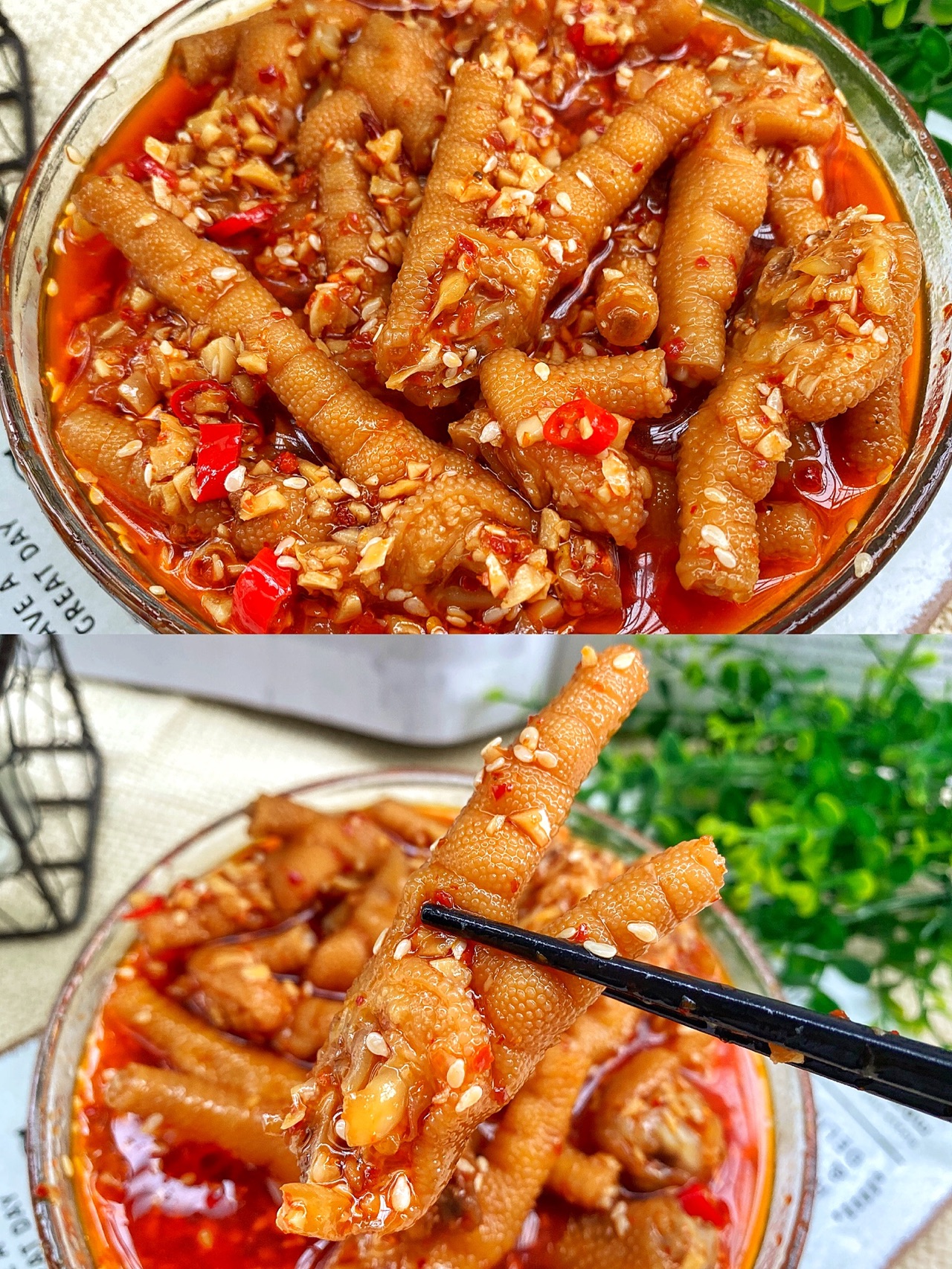 蒜香鸡爪的做法