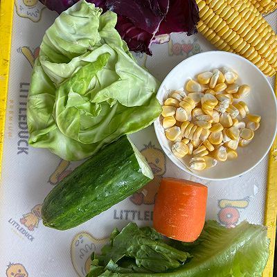 减脂期必备蔬菜沙拉减脂神菜低卡低热量的做法图解1