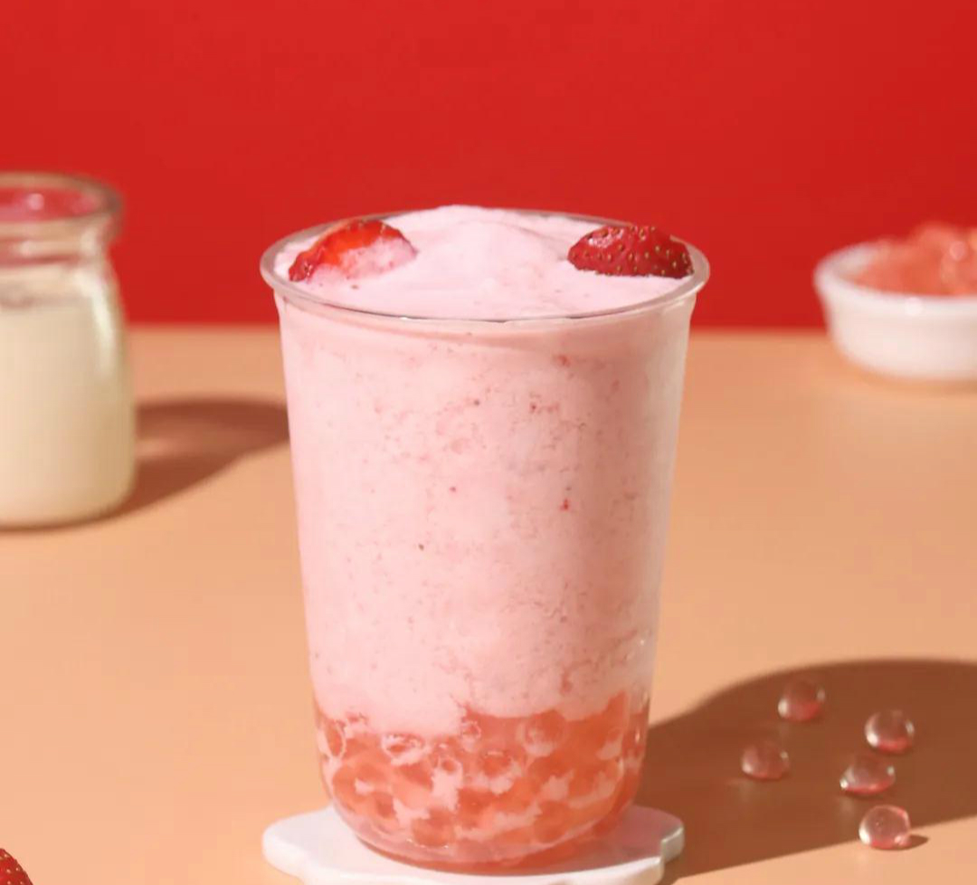 草莓酸奶波波冰的做法