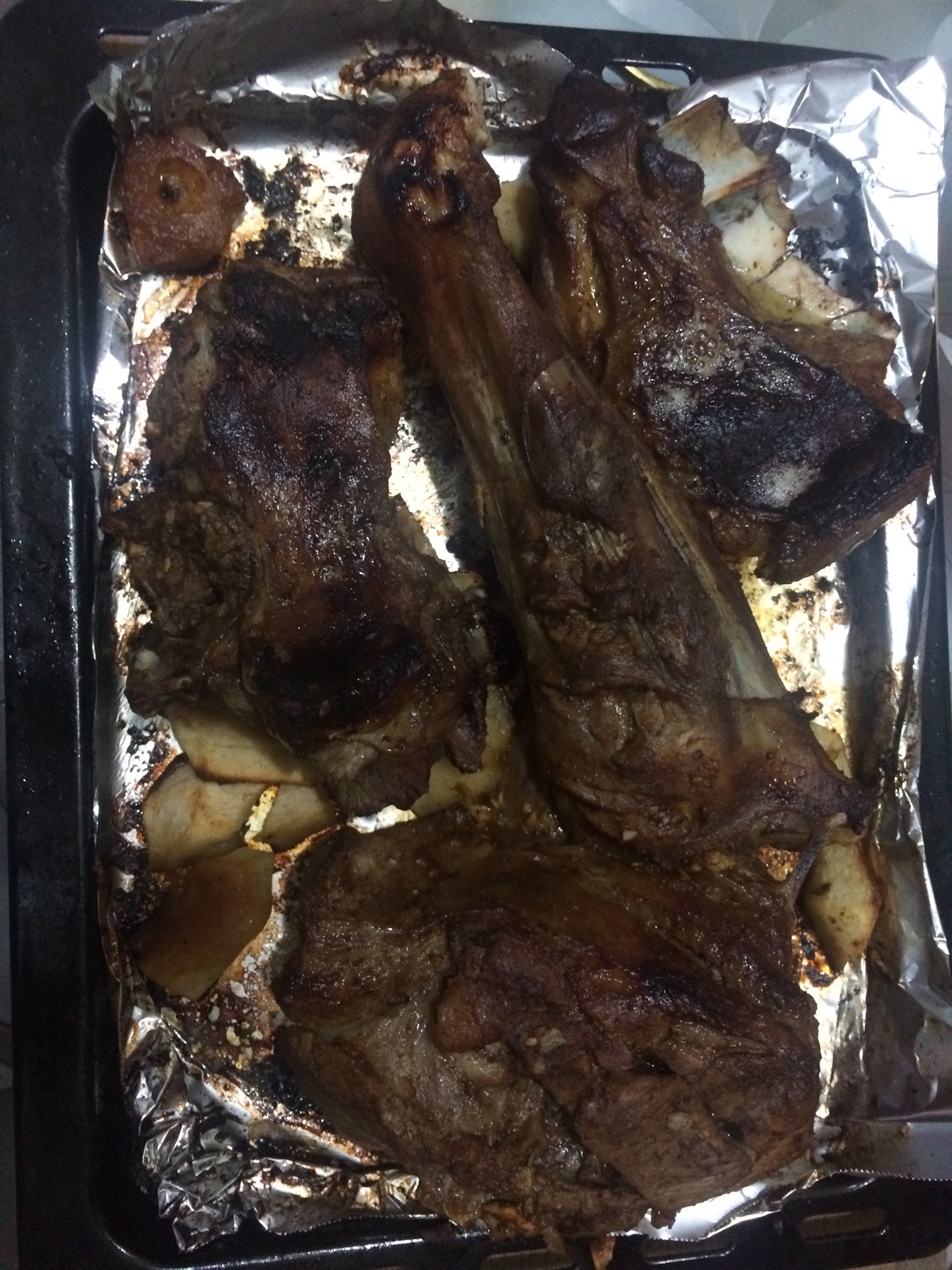 微波炉烤羊腿