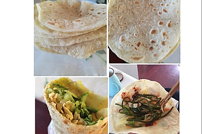春饼,薄饼 面粉,开水,凉水,食用油,芝麻 收藏人数 297 薄饼卷 糯米粉
