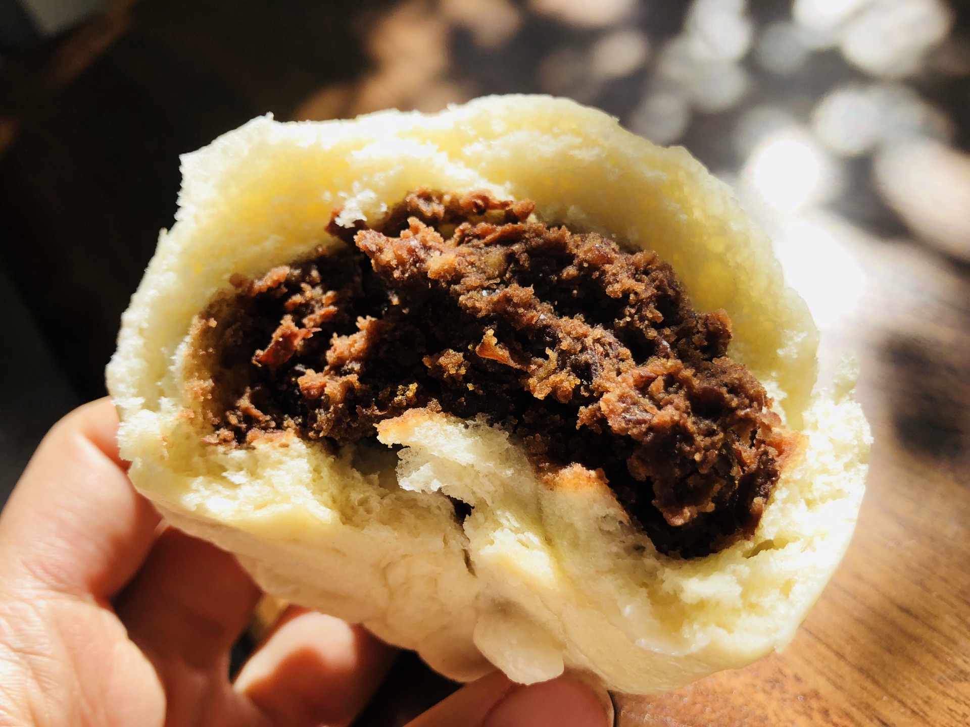 蒸豆沙包