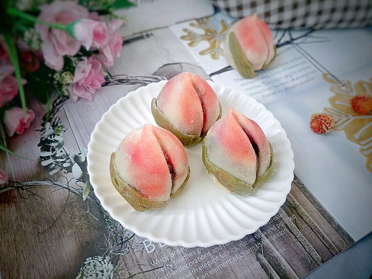 桃子甜点的做法