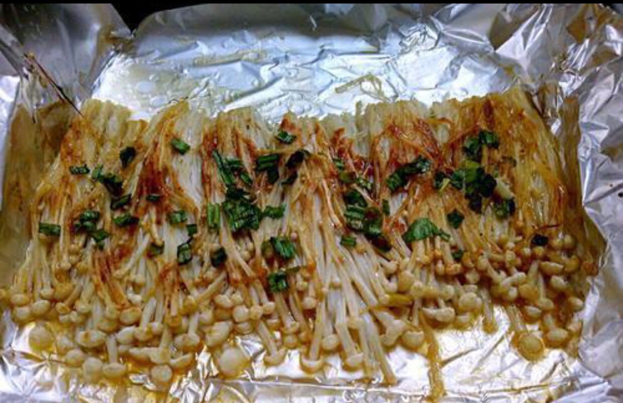 冰箱剩余食材大改造#烤箱版金针菇的做法图解5