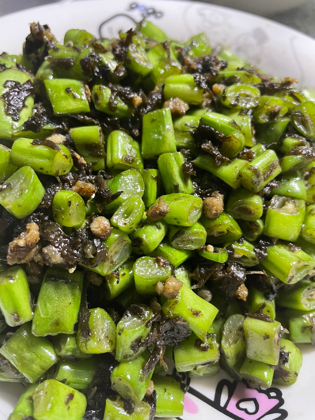 榄菜四季豆