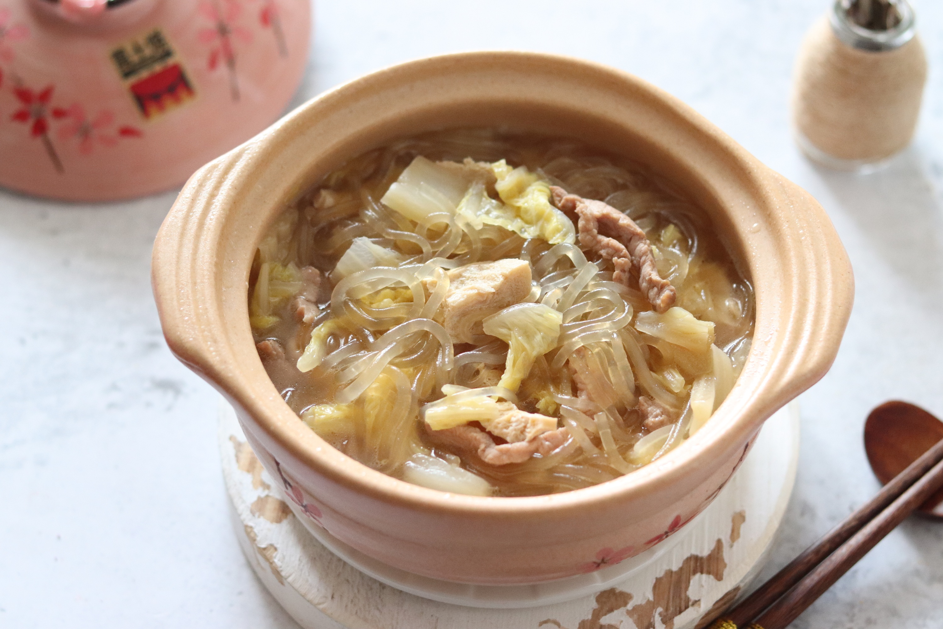 砂锅炖菜(白菜豆腐粉条肉)