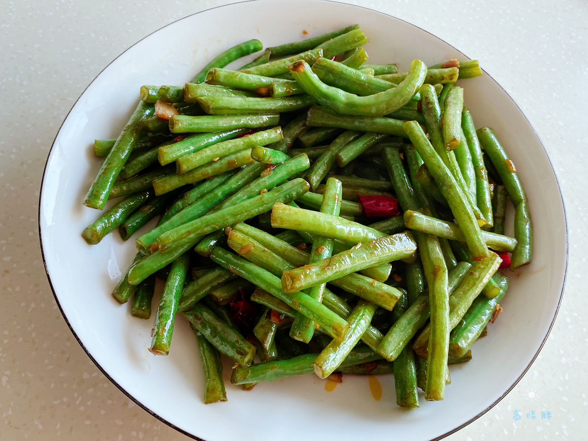 家常蒜炒豇豆