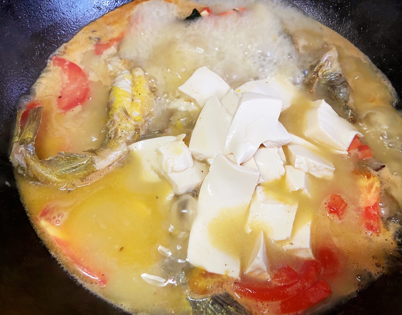 黄鸭叫炖豆腐