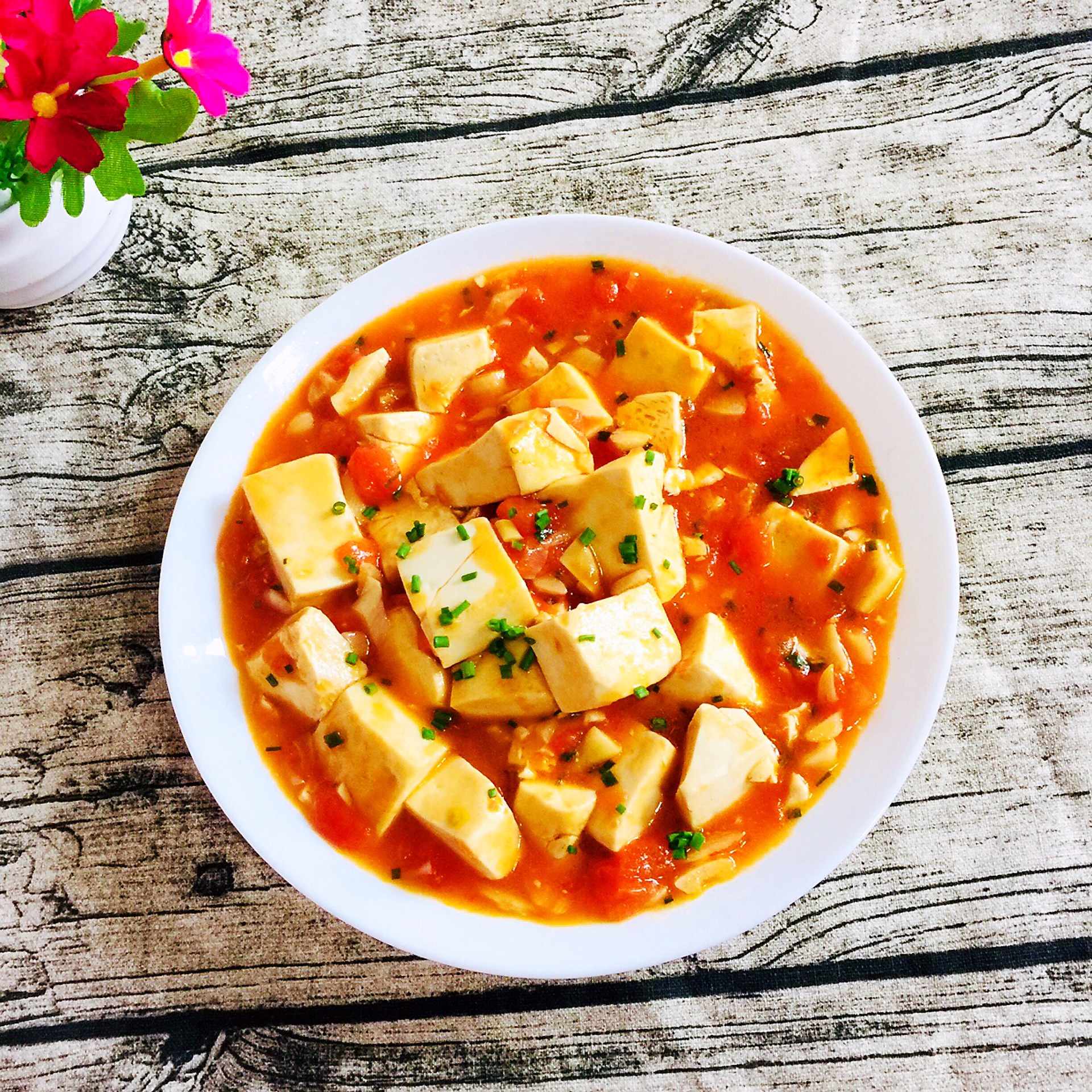 西红柿炖豆腐