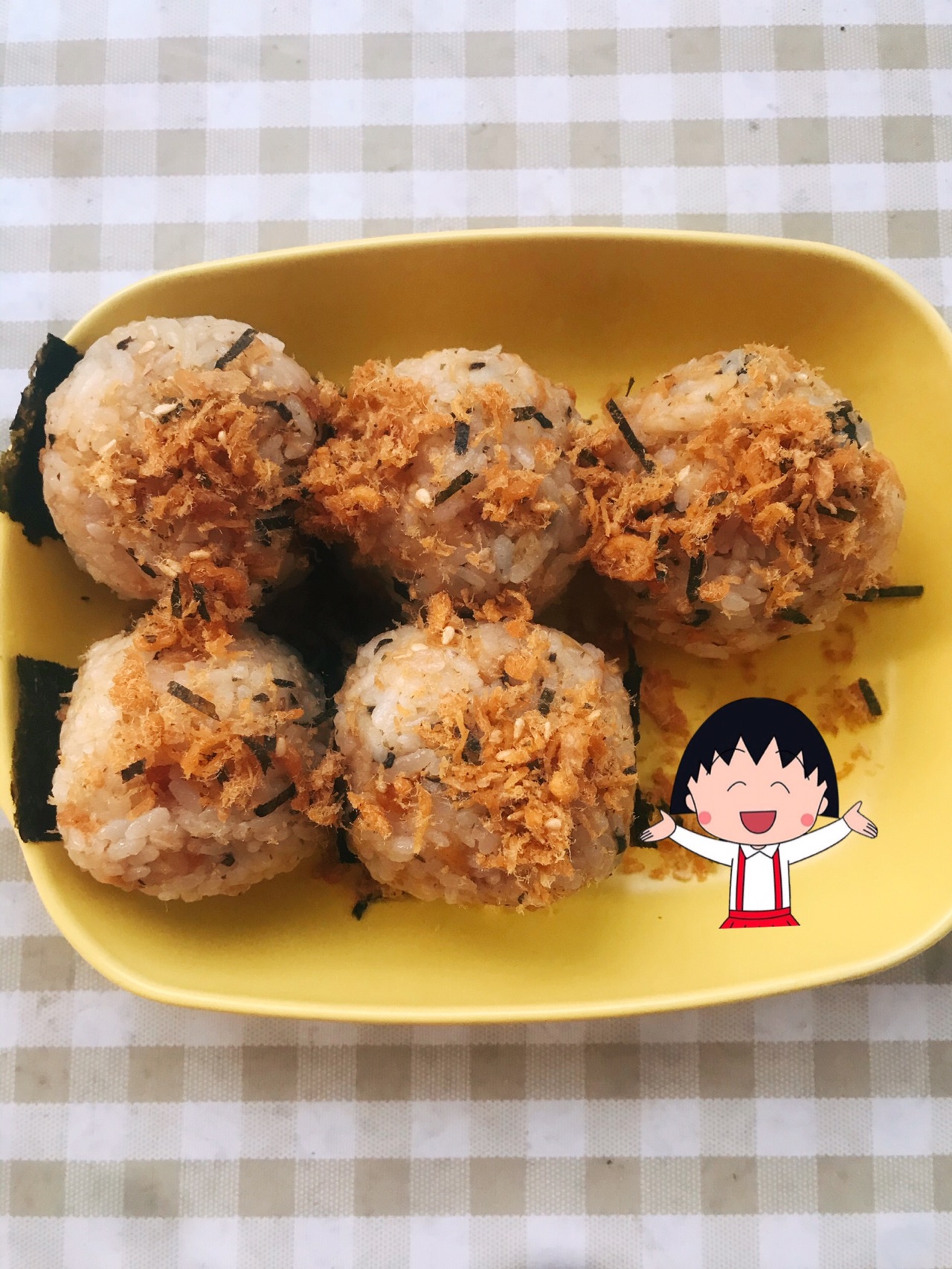 快手肉松饭团