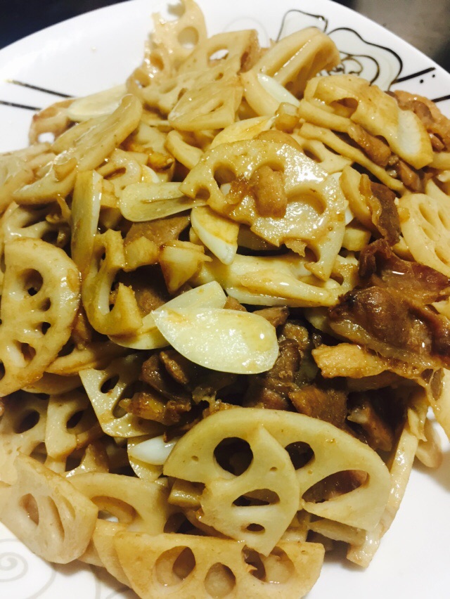 藕片炒肉