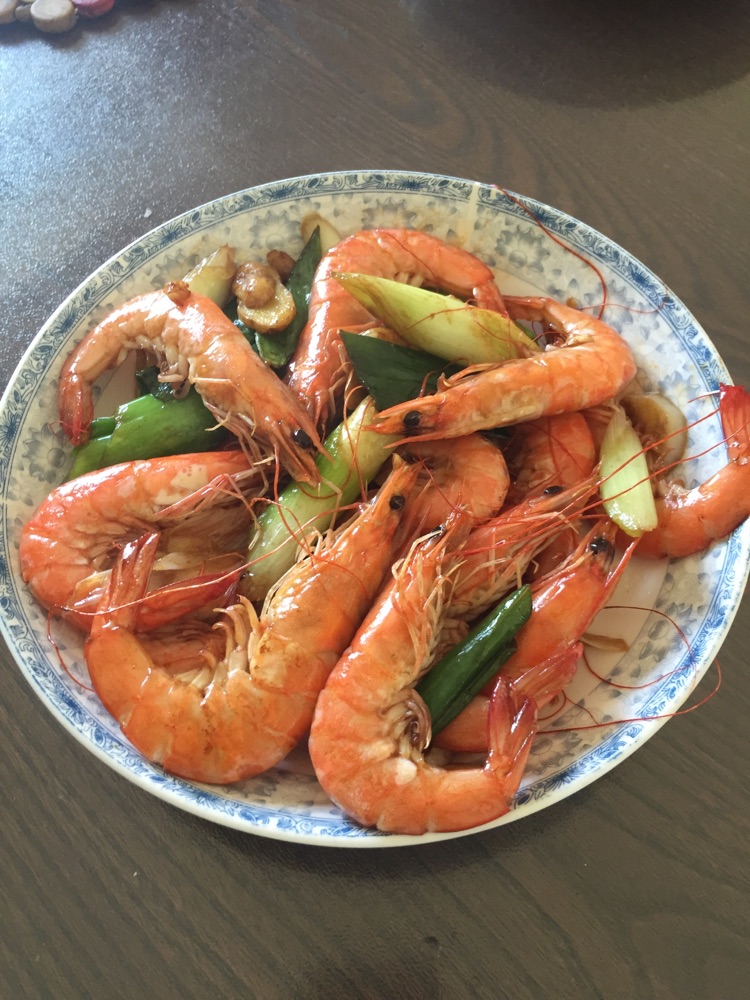 姜葱炒大虾
