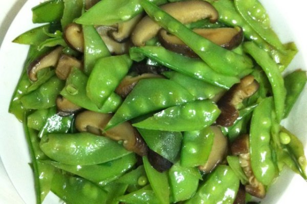 蚝油香菇炒荷兰豆