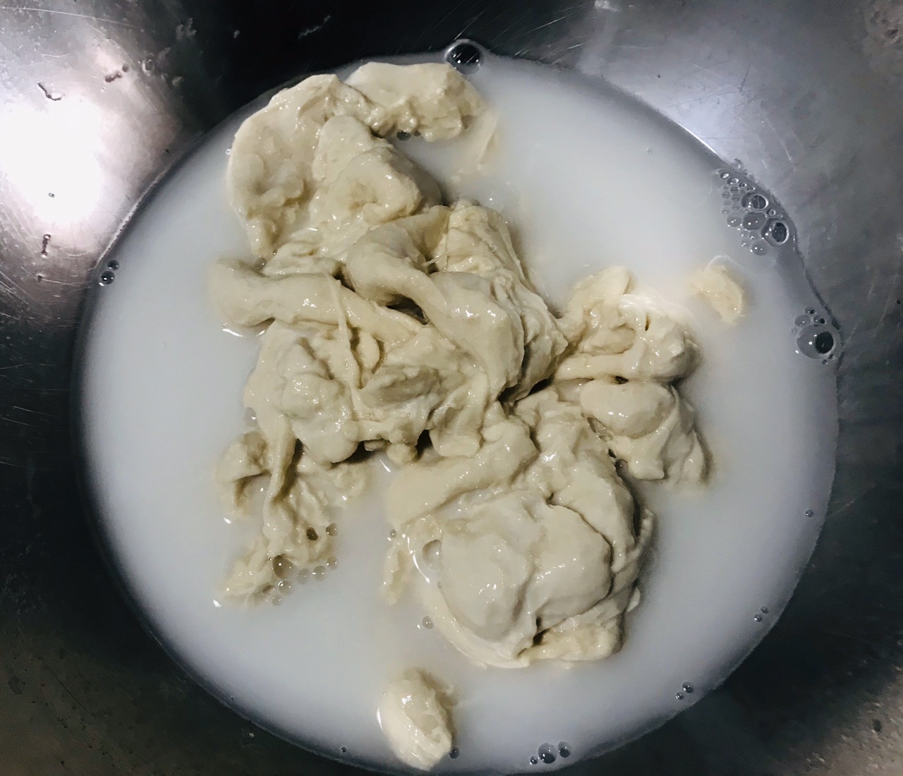      开始洗面筋