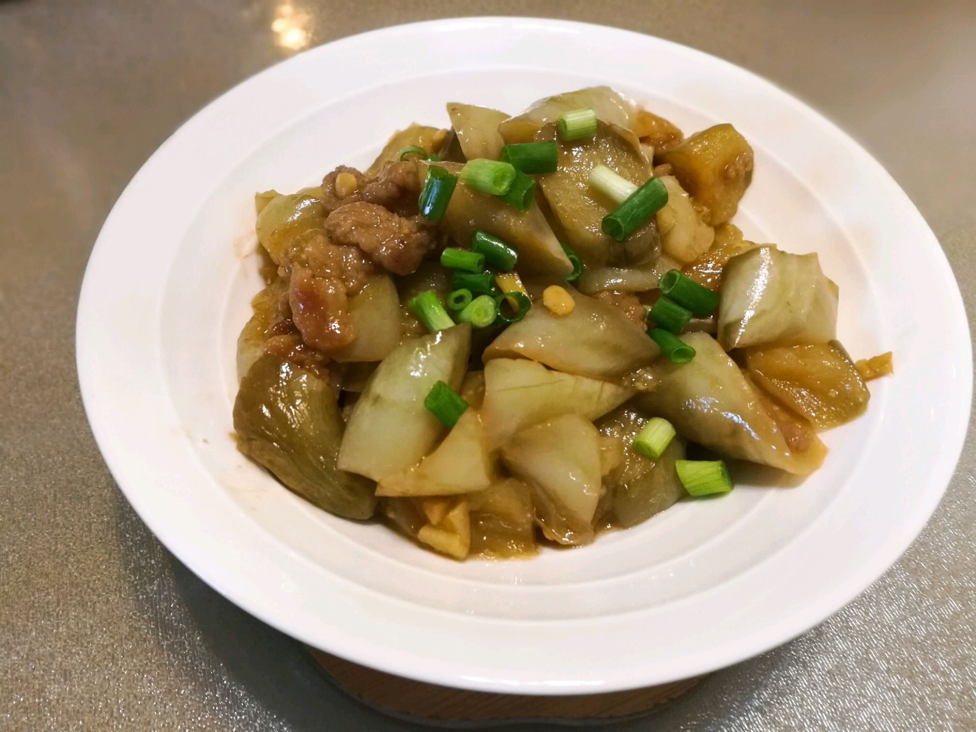 肉沫炒白茄怎么做_肉沫炒白茄的做法_豆果美食