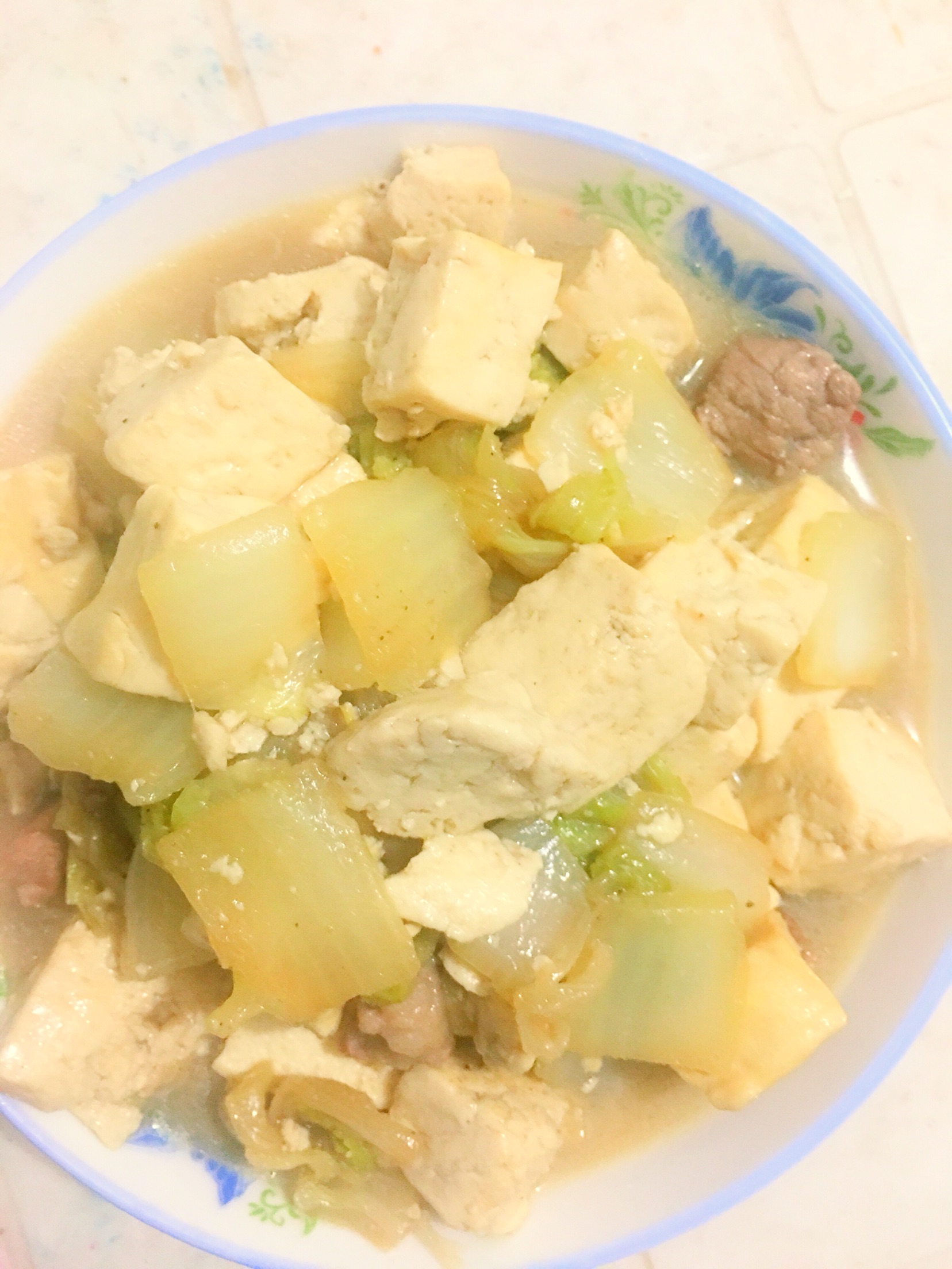 白菜炖豆腐