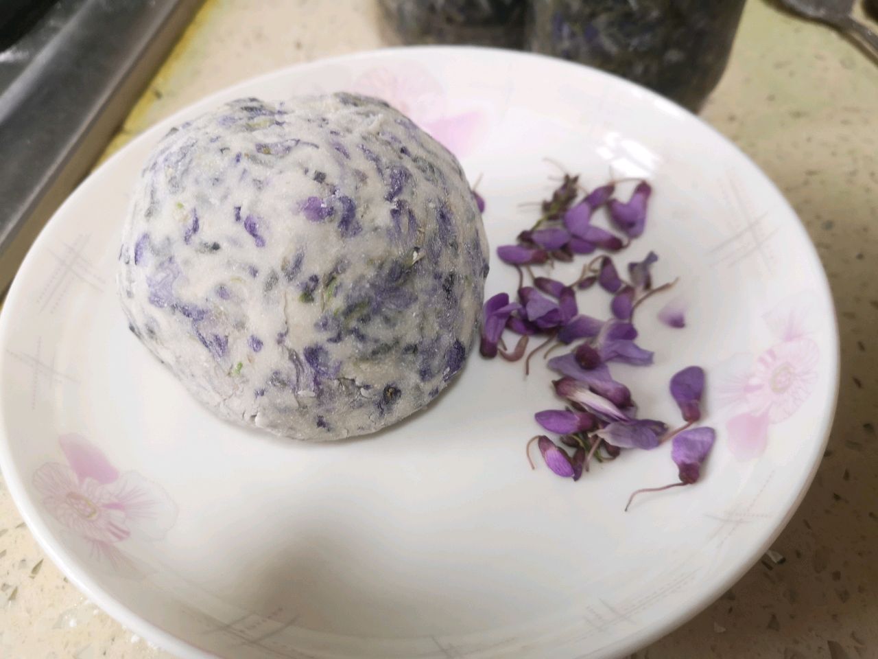 紫藤花饼的做法