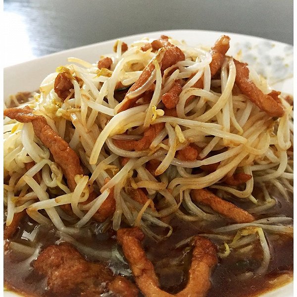 豆芽炒肉丝