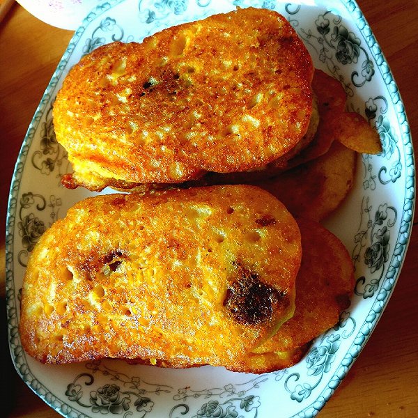 玉米面糯米饼