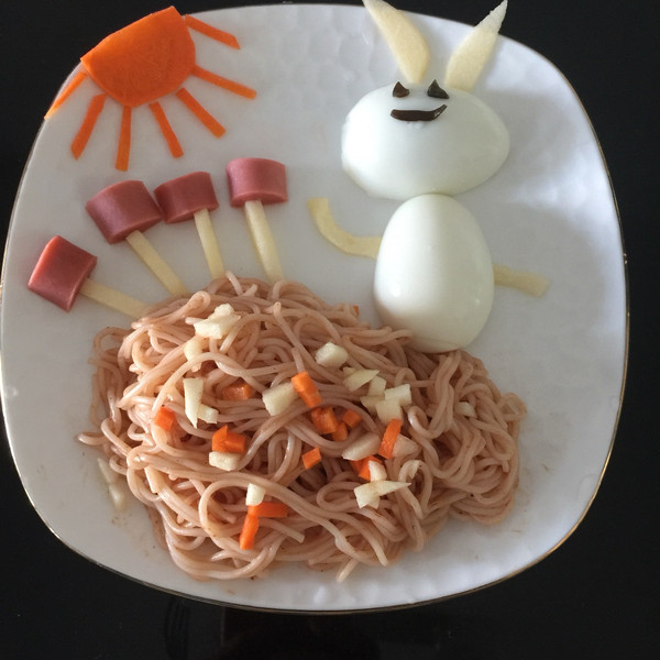 小白兔采蘑菇儿童早餐
