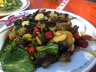 离不开水的鱼的炒螺肉