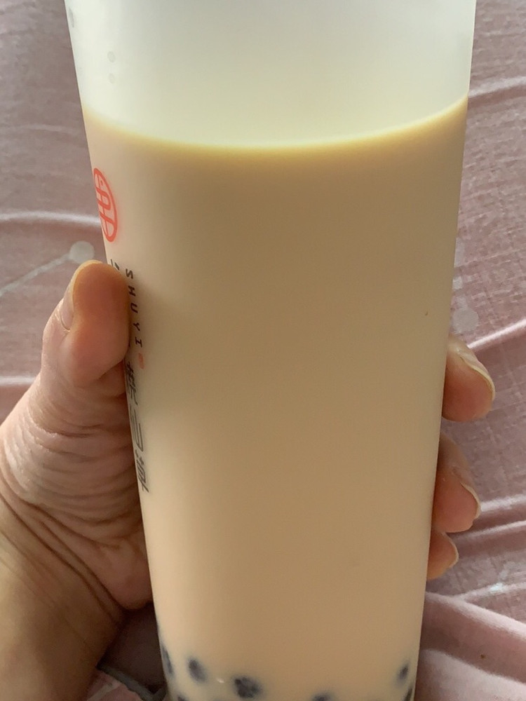 用过的书亦的杯子,学做的网红焦糖珍珠奶茶,是不是以假乱真