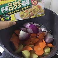 咖喱牛腩元宝饭团#咖喱萌太奇#的做法图解3