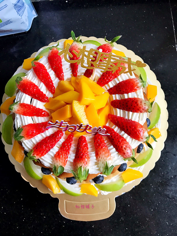 萨瓦林水果蛋糕#豆果五周年纪念