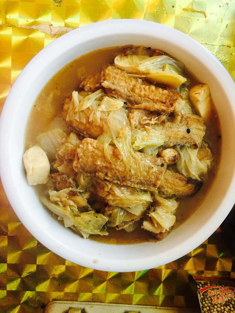 白菜豆腐炖带鱼的做法