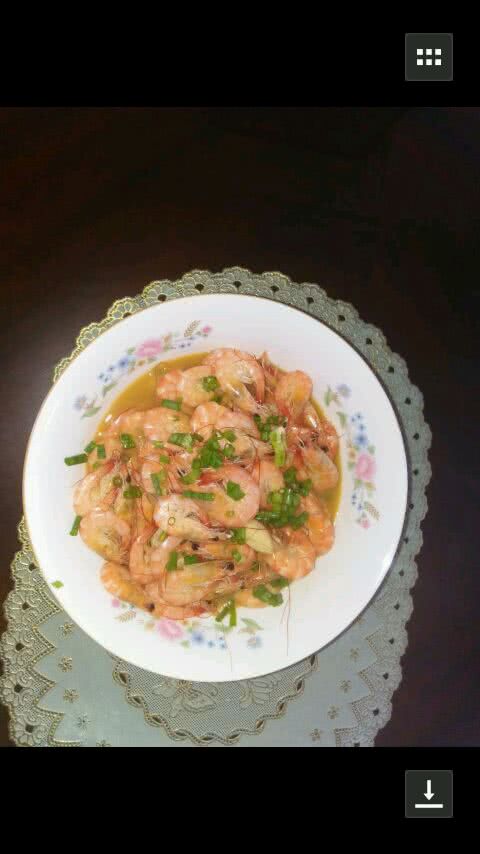 Braised prawns