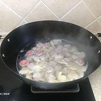 青菜平菇丸子汤的做法图解6