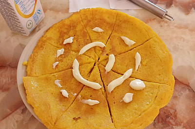 宝宝点心(๑•ั็ω•็ั๑)南瓜鸡蛋煎饼