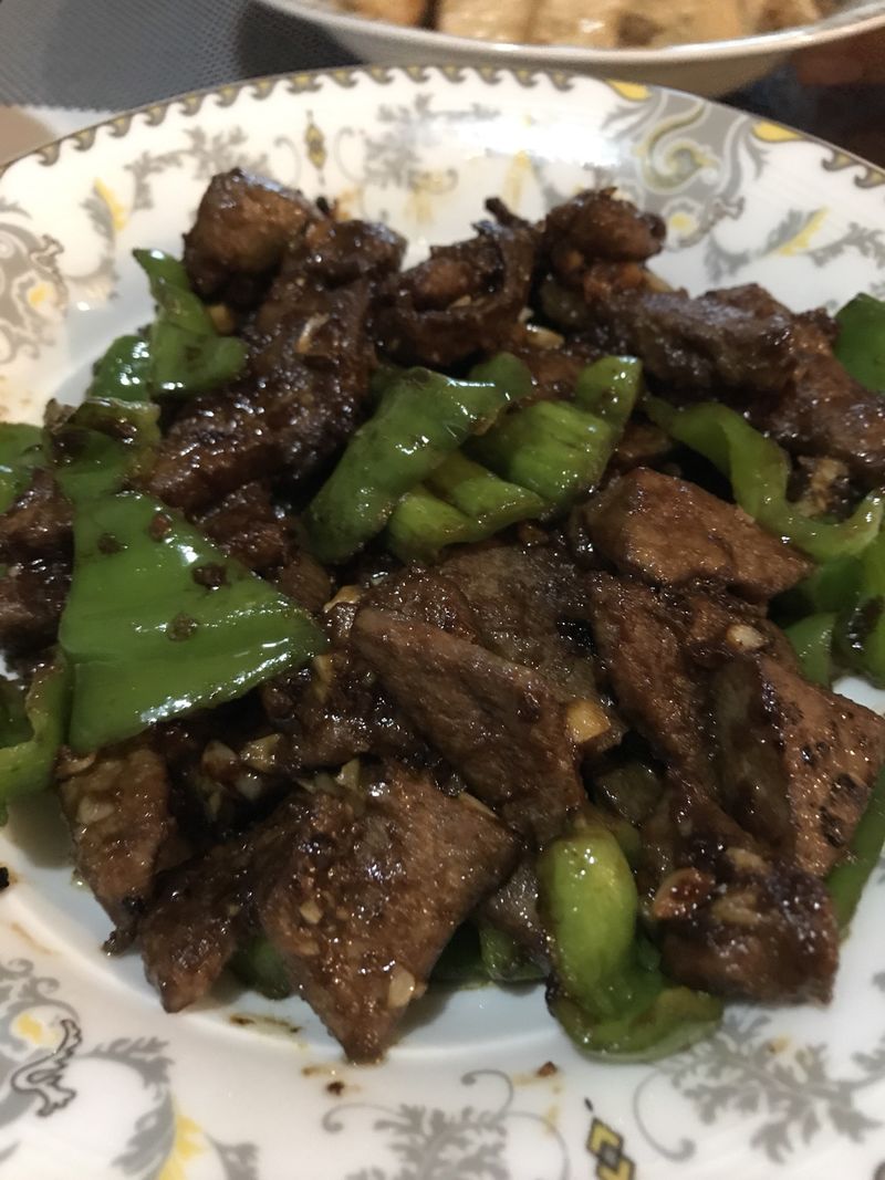 Stir fried pork liver