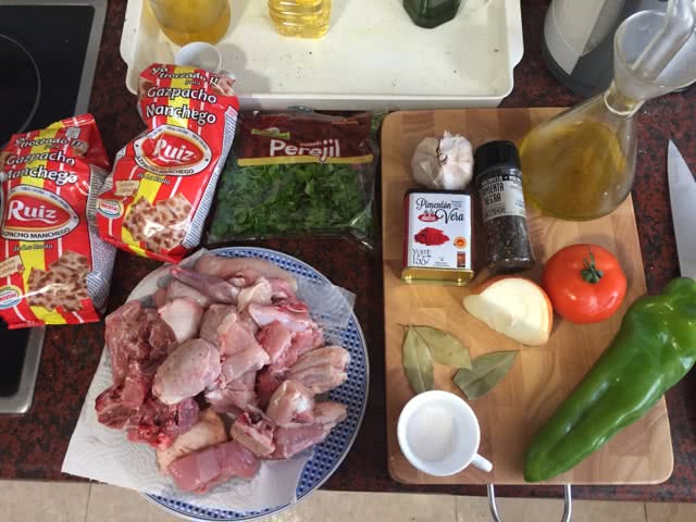 gazpacho Manchego5人份的做法图解1