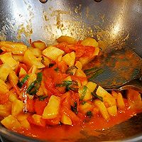 菠萝炒番茄 #植物蛋+美味尝鲜记#的做法图解7