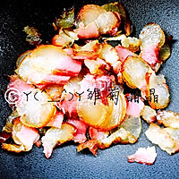腊肉炒花菜的做法图解7