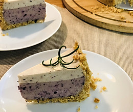 蓝莓慕斯酸奶芝士蛋糕的做法