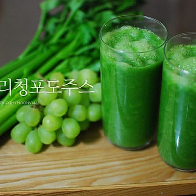 韩式青葡萄芹菜果汁