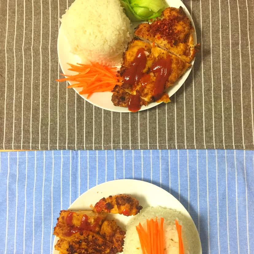鸡排饭（空气炸锅版）的做法图解4