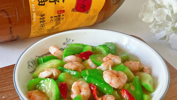 丝瓜炒虾仁